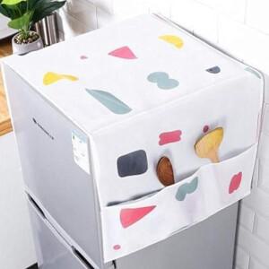 가정용 냉장고 먼지 커버, 방수 및 기름 방지 홈 패브릭 다기능 정리 가방