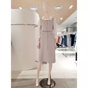 [롯데백화점]SOUP 셔츠 레이어드형 트위드 원피스 SC3OPM4