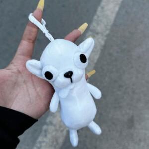 봉제 인형 치와와 펜던트 강아지 애완동물 사실적인 17cm 키체인 시뮬레이션