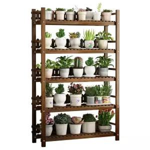 화분받침대 진열대 거치대 선반 정리대 인테리어 원목 이동식