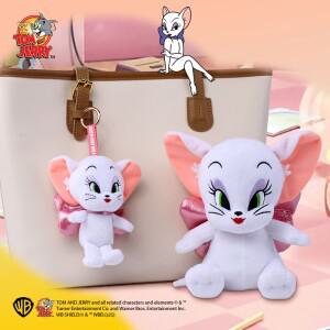 원래 Toodles Galore 작은 예쁜 고양이 플러시 톰과 제리 장난감 만화 애니메이션 인형 키 체인 Pandent 선
