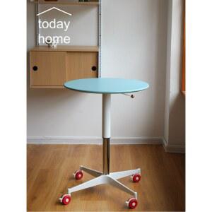 식탁 원형 높이조절 50cm 테이블 리프트 이동식 컬러오 원탁