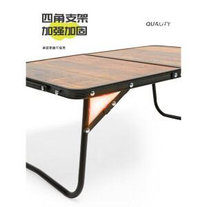 휴대용 간이 나무 소형 베란다 다용도 접이식 흑연색 밥상 캠핑 경량 폴딩 합금 중형
