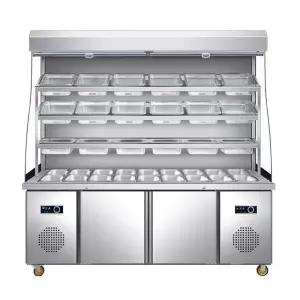 마라탕 쇼케이스 업소용 이형 샤브샤브 뷔페 오픈 진열대