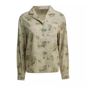 트윌 캠프 칼라 캐주얼 셔츠 FWCAM0014W1321338 GREEN