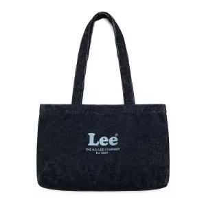 매장정품 LEE 로고 코듀로이 에코백 인디고 다크 LE2503BG10ID 650442 1820093
