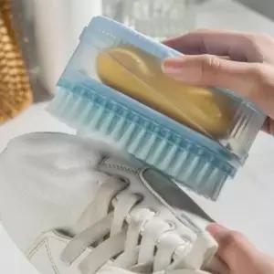 [반려] 빨래용 손세탁 브러시 거품 발생 세제 케이스 블루