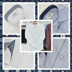 [레노마셔츠]슬림핏 / 모달 필라필 긴소매 와이셔츠 RZRSLP961 WH,BU_US