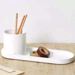 홀더 트레이 색연필꽂이 펜꽂이함 사무실볼펜꽂이 펜정리함 볼펜홀더 필기구트레이 연필꽂이 볼펜통 펜통