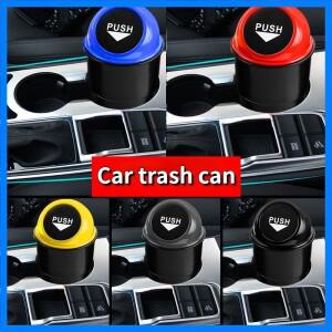 뚜껑이 달린 자동차 쓰레기통, 누수 방지 자동차 컵 거치대, 자동차 쓰레기통, 자동차 액세서리용 소형 쓰