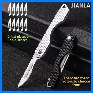 야외 접이식 키 체인, 소형 블레이드, 날카로운 고강도 휴대용 EDC 수술 핸들, 미니 휴대용 아트 나이프,