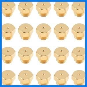 프로판 LPG 천연 가스 파이프, 온수기, DIY 버너 부품 용 20PCS M5 × 0.5mm/0.68mm 황동 제트 노즐
