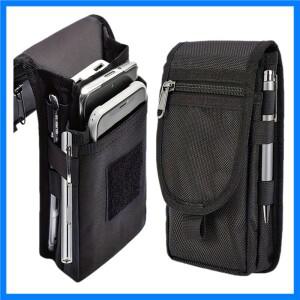 대형 스크린 휴대 전화 가방 캐주얼 허리 가방 일일 동전 지갑 다목적 전화 벨트 파우치 전술 몰리 전화 파