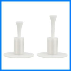 드라이버 우드 클럽용 골프 공 티, 연습 훈련 도구, 화이트 세트, 고무 티 거치대 + 2 높이 티, 안정성 골