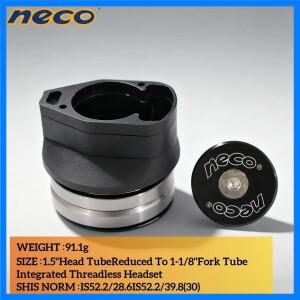 네코 바이크 헤드셋 자전거 일체형 무나사 헤드셋 1.5인치에서 1-1/8인치로 변환 가능한 포크 튜브 28.6/52