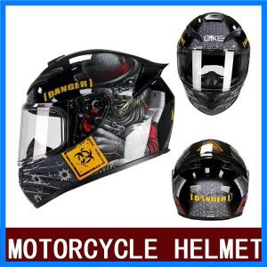 DOT 풀페이스 헬멧 오토바이 모조 남녀 공용 전동차 헬멧 사계절 안티포그 카트 레이싱 빅테일 헬멧