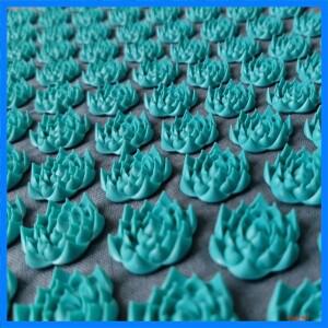 74*44cm 자연 리넨 코코넛 팜 마사지 요가 매트 가방 로터스 스파이크 지압 매트 쿠션 마사지 침술 패드