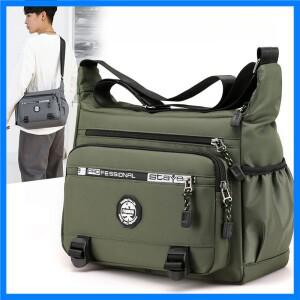 남성용 대용량 숄더백 방수 및 내마모성 배낭 멀티 포켓 비즈니스 및 레저 남성용 크로스 바디 백