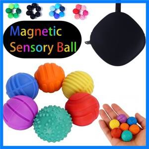 실리콘 자석 공 감각 자극 자석 공 실리콘 텍스처 스트레스 완화 장난감 자석 탄성 실리콘 공