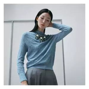 르네크루 25FW 크로쉐 블라우스 + 이너 SET[런칭 가격 79,900원] 1121758