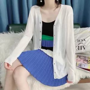여름가디건 얇은 긴팔 여성자켓 캐주얼 데일리 봄 니트 롱