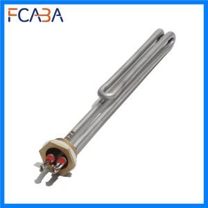 1인치/32mm/DN25 스테인레스 스틸 구리 헤드 가열 튜브 물 보일러 1/2/3/4/6KW 용 110/220/380V 전기 히터