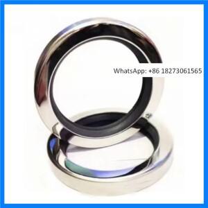 1PCS 제조 업체 도매 공기 압축기 진공 펌프 씰 PTFE 스테인레스 스틸 프레임 립 오일