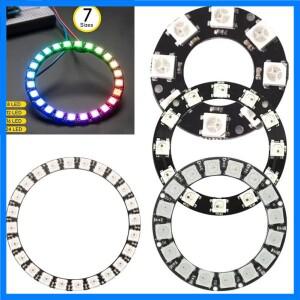 Arduino WS2812 풀 컬러 드라이버 Lampes 조명 액세서리 용 5V 개별 주소 지정 가능 RGB LED Neopixel 링