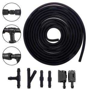 범용 12m 앞 유리 와셔 노즐 호스 튜브 파이프 (커넥터 포함) T Y 창 헤드 라이트 펌프 자동차 부품 용 스