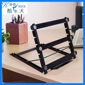 노트북 금속 스탠드, 휴대용 접이식 거치대, 책 홀더 독서대 6단계 각도 조절