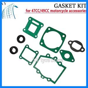 미니 오토바이 액세서리 47/49cc 2행정 엔진 가스켓 실린더 카뷰레터 40-6 종이 패드