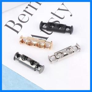 대량 10개입 이중 구멍 금속 스프링 버클, 재봉용 탄성 코드 잠금장치, 효율적인 바느질 도구