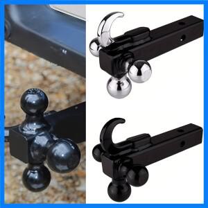 후크 트레일러 암이 있는 트리플 볼 마운트 1-7/8”2” 및 2-5/16” 트라이 히치 중공 생크는 2” 수신기에