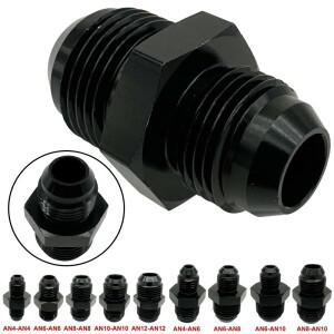 4AN 6AN 8AN 10AN 알루미늄 남성 플레어 유니온 오일 연료 호스 엔드 리듀서 어댑터 직선 피팅 남성-AN 커