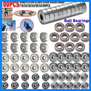 스케이트보드 스쿠터용 볼 베어링, 딥 그루브 미니어처 3D 프린터 608ZZ, 100-10 개
