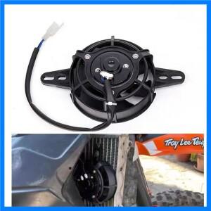 오토바이 더트 바이크 ATV 범용 라디에이터 팬 12V 냉각 250 300 500CC 엔듀로 MX 적합