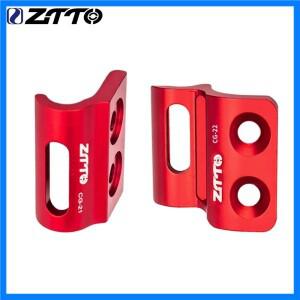 ZTTO CG21 로드 그래블 바이크 브레이즈온 프론트 디레일러 시트 체인 가이드 어댑터 카본 프레임 라이트용