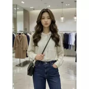 [롯데백화점]SOUP 후드 탈부착 루즈핏 셔츠 SC4LS3Z