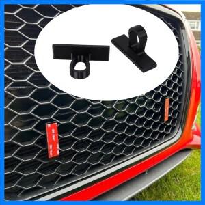 아우디 허니콤 그릴용 번호판 클립 홀더 키트 2개, 자동차 액세서리