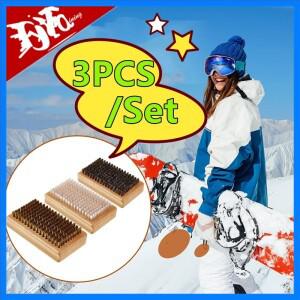 스키 브러시 스노우보드 도구, 왁스 왁싱 키트, 액세서리, 3 개, 1