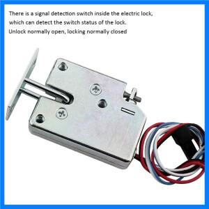 미니 스몰 사이즈 솔레노이드 전자기 제어 캐비닛 서랍 잠금 장치, DC 5V, 12V, 24V