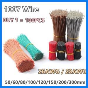 500Pcs PVC 두 끝 전자 와이어 점퍼 케이블 26AWG 주석 도금 솔더 Arduino 용 유연한 4CM-30CM