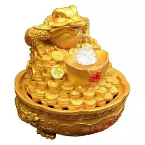 물뿜는 금두꺼비 행운 개장선물 황금 기본형 장식품 복두꺼비