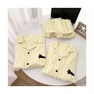 띠엔다 커플 잠옷세트 실내복 덕융 햇살 고양이 잠옷 가을 러블리 세트 ADOR3