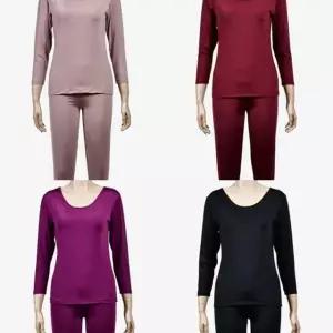 따뜻한 여성 베이직 기모 발열 내복 상하의 세트 겨울 Pzr9+1YIr