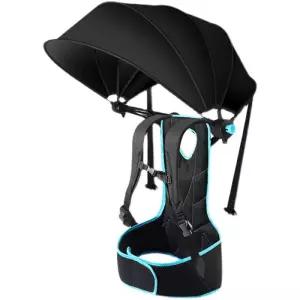 배낭형 핸즈프리 낚시 차양막 접이식 백팩 차양우산 야외