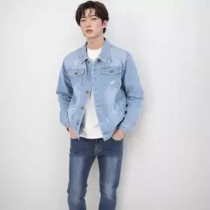남성용 찢어진 워싱 청자켓 YO170B1198495