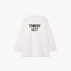 [백화점 홈쇼핑 정품] 스튜디오 톰보이 레터링 프린트 슬럽 티셔츠9176122974