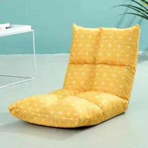 라이프홈 각도조절 좌식소파(패턴) 베드 쇼파 의자 쿠션 1인용 리클라이너 미니 1인 등받이 접이식