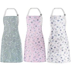 포켓이 있는 여성용 IHFAIO 에이프런 조리 베이킹 정원 가꾸기 아트 크래프트를 위한 조절 가능한 넥 스트랩이 3 PC 방수